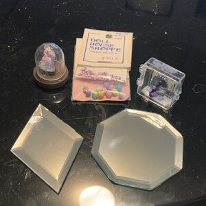 Miniature Dollhouse Accessories Lot - Mirrors/Glass Swans More!!!